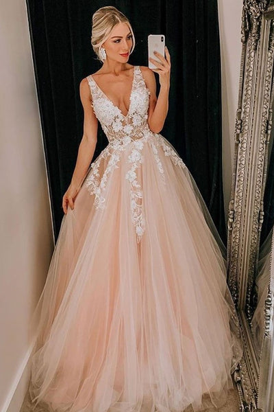 pink wedding dresses